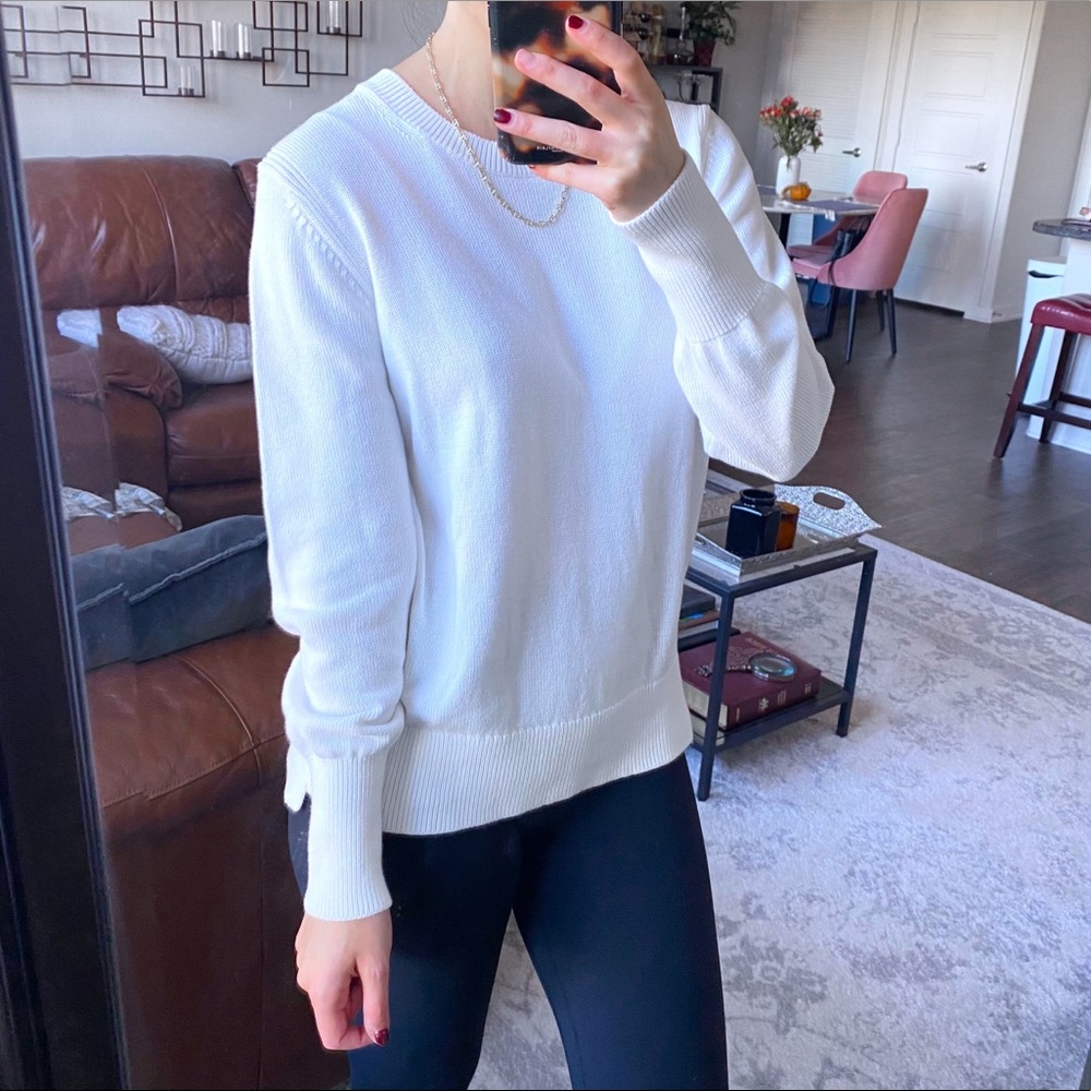Everlane The Soft Cotton Square Crew Sweater M